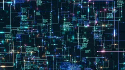 Programming code cyber security hack bg able to loop endless Stock Footage 345650597