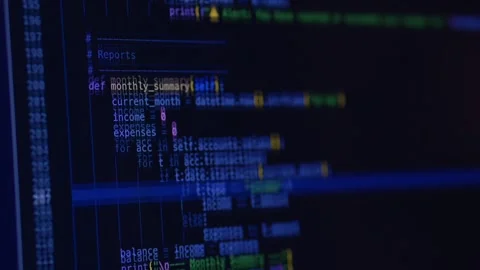 Programming code displayed on monitor with vibe coding workflow and ai assistant Stock Footage 330167834