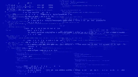 Programming Code Error Blue Screen | Stock Video | Pond5