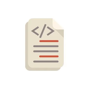 Programming code file representing web development and software engineering Stockillustratie
