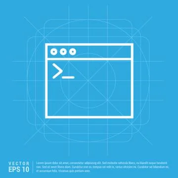 Programming code icon Stock Illustration