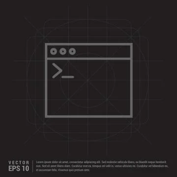 Programming code icon Stock Illustration