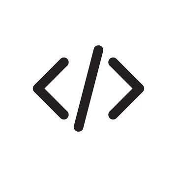 Programming code icon vector for graphic design, logo, web site, social media Illustration