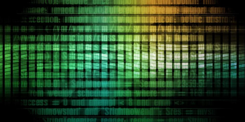 Programming Code 스톡 일러스트