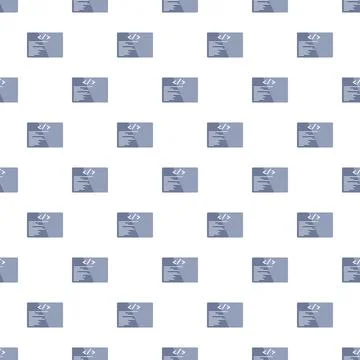 Programming code pattern creating digital technology background 库存插图