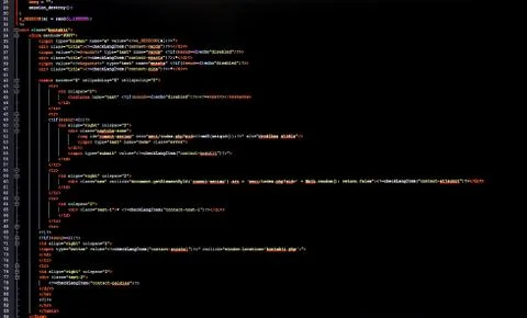 Programming code Stockfoto's