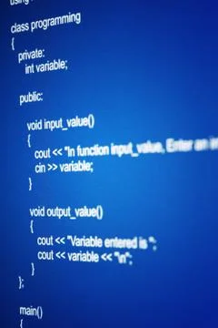 Programming code Foto stock