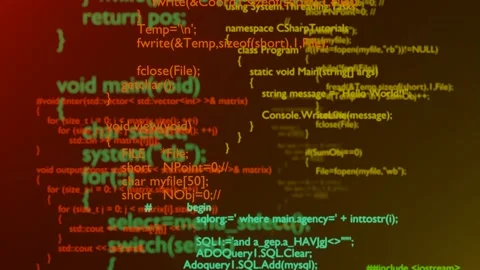 Programming code. Programming language strings. Programming concept. Coding. Bac Stock Footage 200948513
