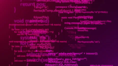 Programming code. Programming language strings. Programming concept. Coding. Bac Stock Footage 200948515