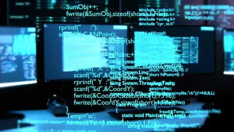 Programming code. Programming language strings. Programming concept. Coding. Stock Footage 241520189