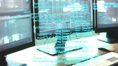 Programming code. Programming language strings. Programming concept. Coding. Stock Footage 245823739