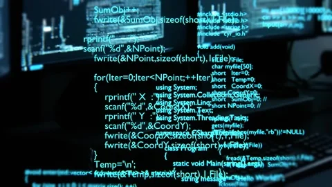 Programming code. Programming language strings. Programming concept. Coding. Stock Footage 247912686