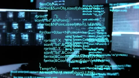 Programming code. Programming language strings. Programming concept. Coding. Stock Footage 247912687