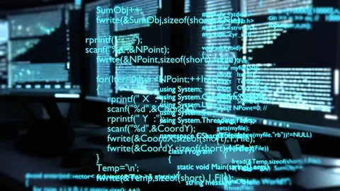 Programming code. Programming language strings. Programming concept. Coding. Stock Footage 247912691