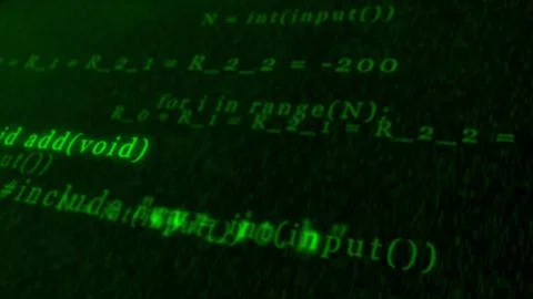 Programming code. Programming language strings. Coding. 3D render. Stock Illustration