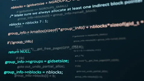 Programming code running on computer screen terminal, hacking concept, 4k Stock Footage 228765886