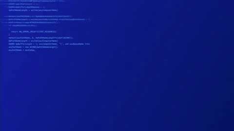Programming code running down on computer screen Loop Animation. Stock Footage 151428179