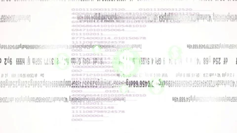 Programming code running down . Video stock 76295880