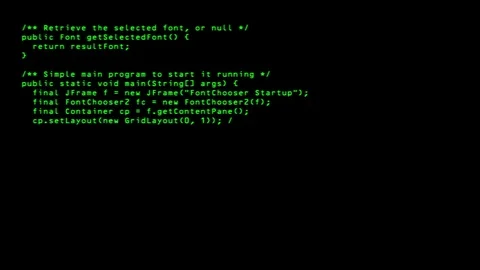 Programming code running down. Stock Footage 93505892