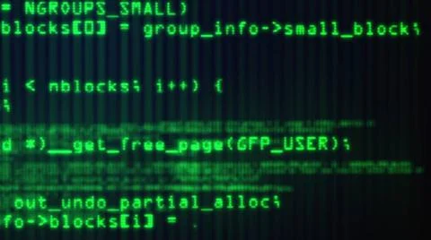 Programming code running Programming code running. Computer generated 3d r... Stock-Fotos