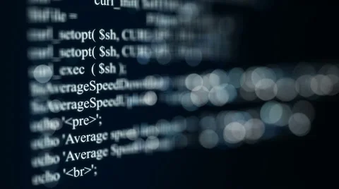 Programming code on screen. animation 4k UHD (3840x2160) Stock Footage 61193424