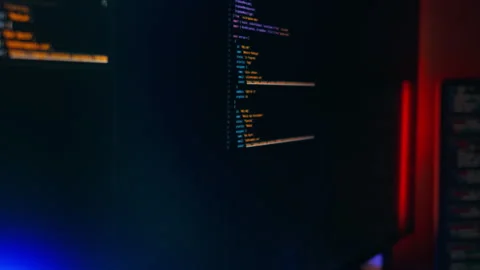 Programming Code Screen Cybersecurity Software Development Stock Footage 318362724