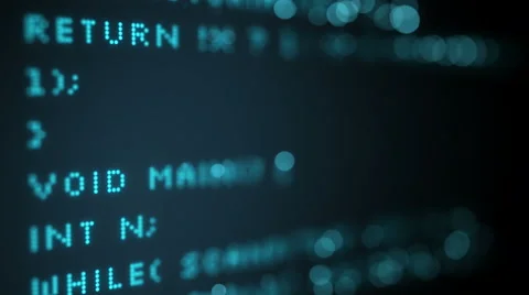 Programming code on screen. Seamless loop animation 4k UHD (3840x2160) Stock Footage 61811815