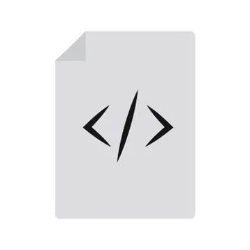 Programming code sheet symbol 스톡 일러스트
