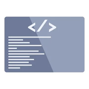 Programming code showing on computer screen displaying software development Stock Illustration