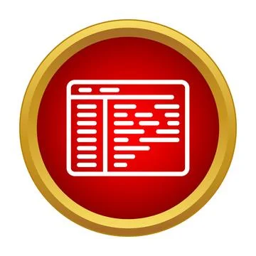 Programming code software development window icon イラスト素材