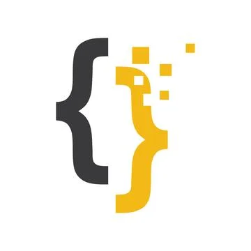 Programming Code technology logo 스톡 일러스트