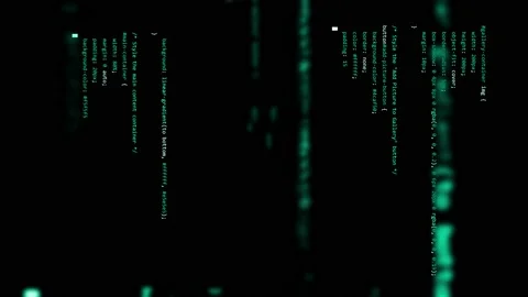 Programming code working template computer typing black background Stock Footage 228888713