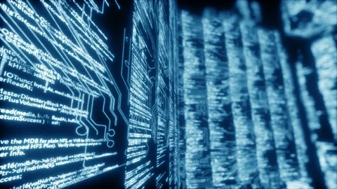 Programming Codes 4K Stock Footage 145838570