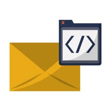 Programming codes technology 스톡 일러스트