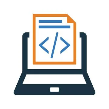 Programming, coding icon. Stockillustratie