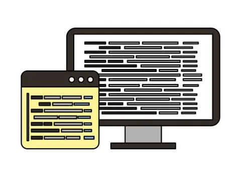 Programming coding language Stock-Illustration