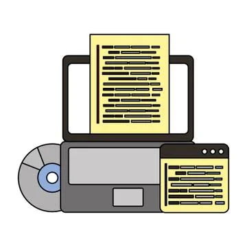 Programming coding language Stock-Illustration