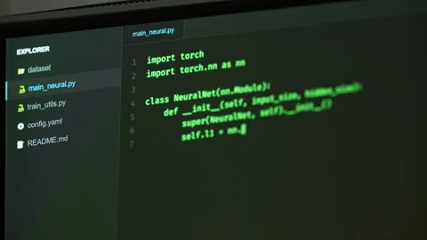 Programming computer code on screen in software development process. Stock Footage 334040145