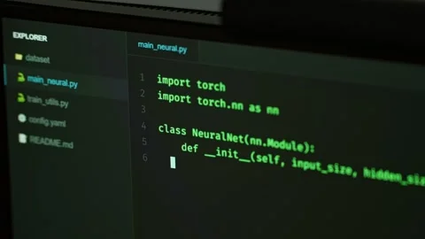 Programming computer code on screen in software development process. Stock Footage 334040149