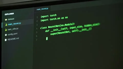 Programming computer code on screen in software development process. Stock Footage 334040152