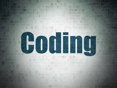 Programming concept: Coding on Digital Paper background Stock-Illustration