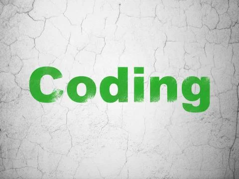 Programming concept: Coding on wall background 스톡 일러스트