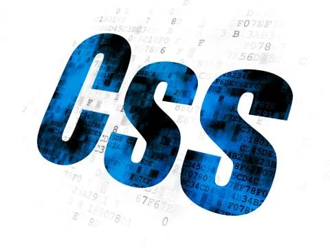 Programming concept: Css on Digital background イラスト素材