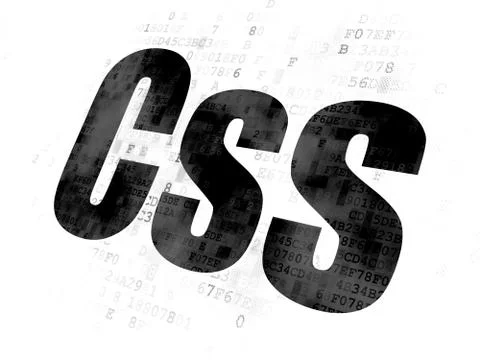 Programming concept: Css on Digital background Stockillustratie