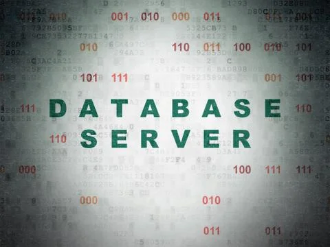 Programming concept: Database Server on Digital Paper background Stock-Illustration