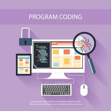 Programming concept Stock Illustration