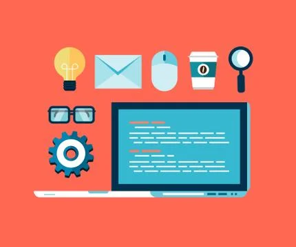 Programming concept illustration Illustrazione stock