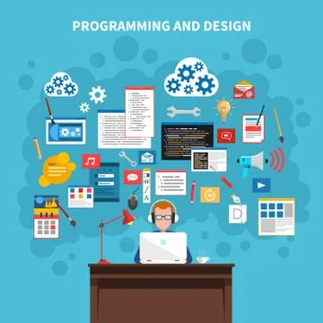 Programming Concept Illustration Stock Illustration