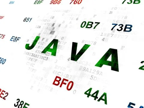Programming concept: Java on Digital background Stock-Illustration