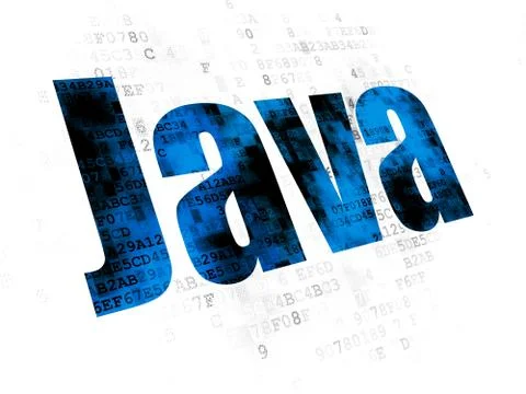 Programming concept: Java on Digital background Stock Illustration